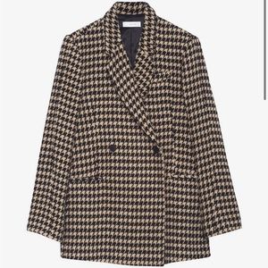 Anine Bing Kaia Blazer houndstooth